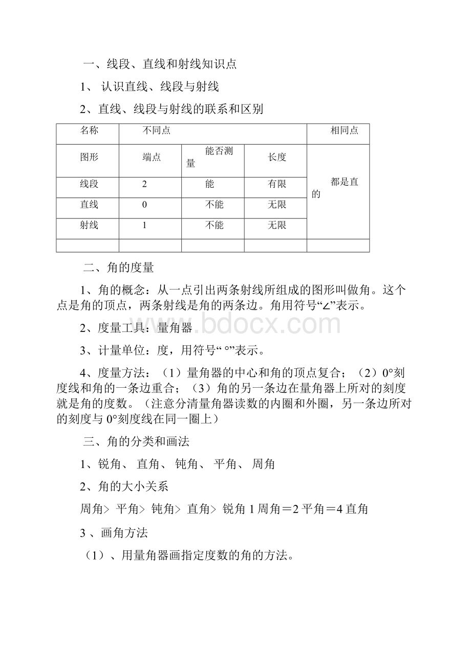 小学数学西师版四年级上册总复习提纲含练习.docx_第3页