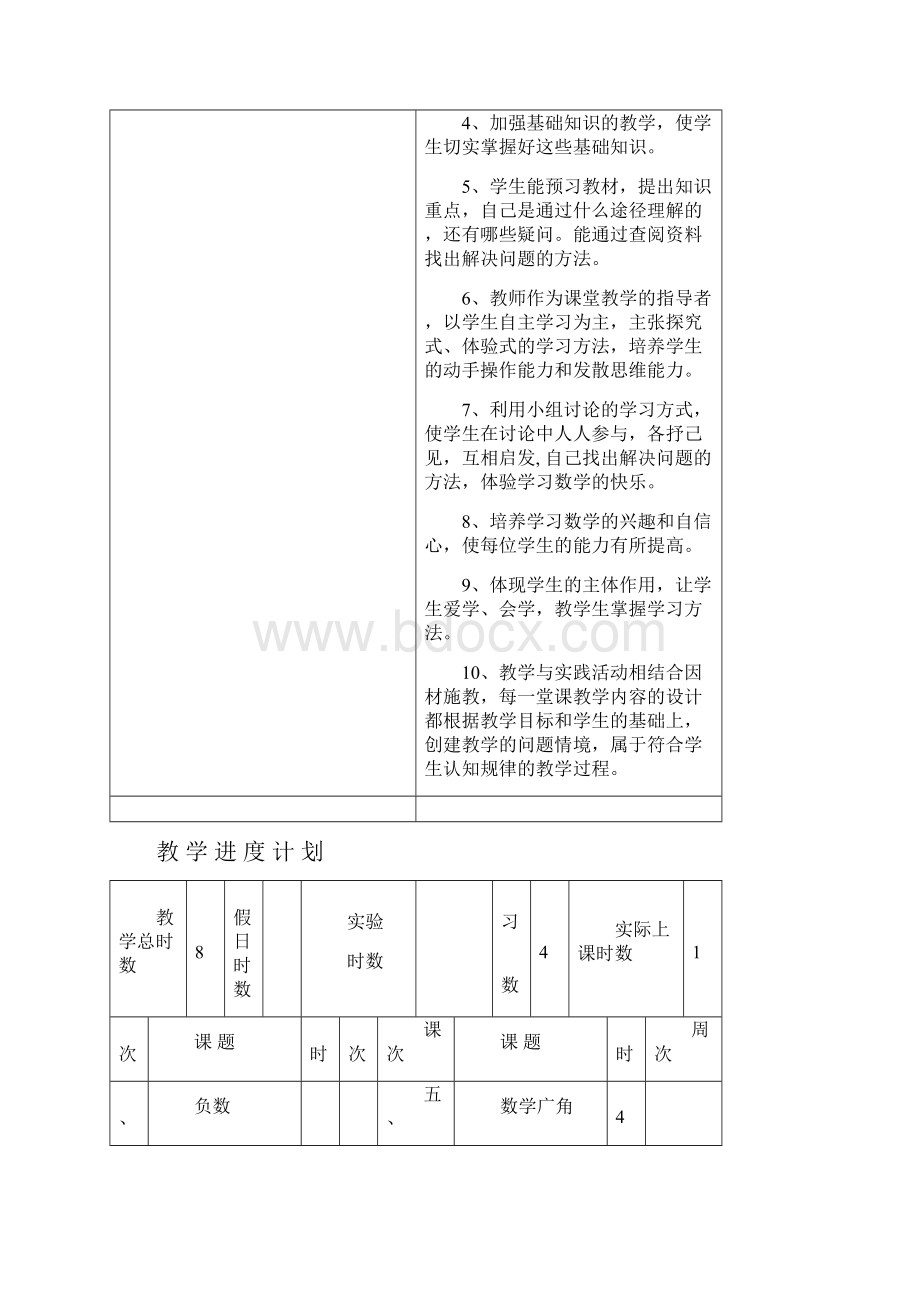 六年级数学下册教学计划及单元计划.docx_第3页