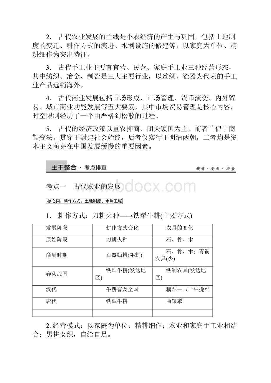 届高三历史二轮同步复习专题2《古代中国地农耕经济》第二部分.docx_第2页