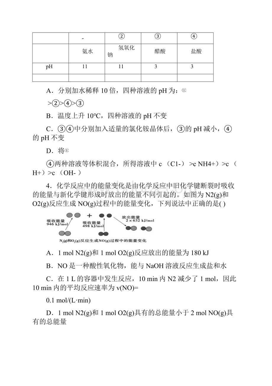 江西省南昌市六校高二化学上学期第二次联考试题.docx_第2页