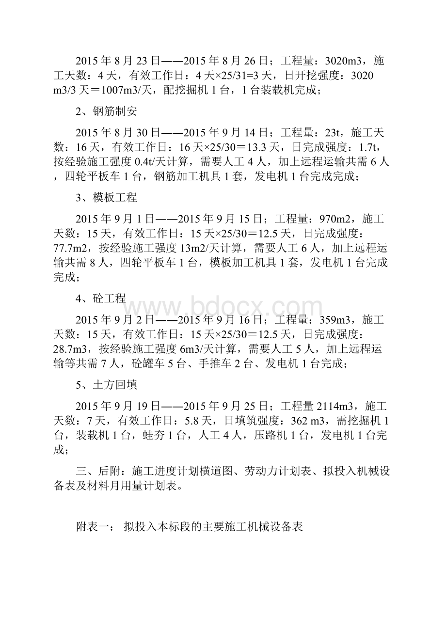 卫星闸 分部工进度计划及工程施工方法Microsoft Word 文档.docx_第2页