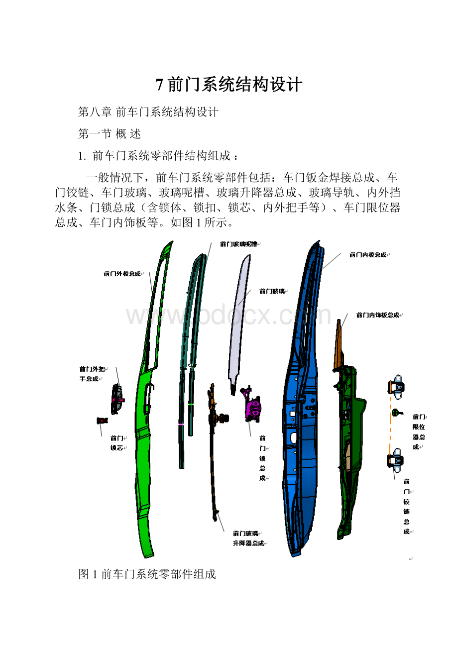 7前门系统结构设计.docx