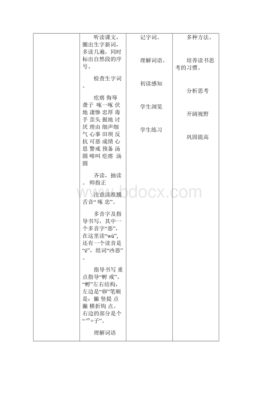 部编版四年级下册母鸡第一课时完整版教案.docx_第2页