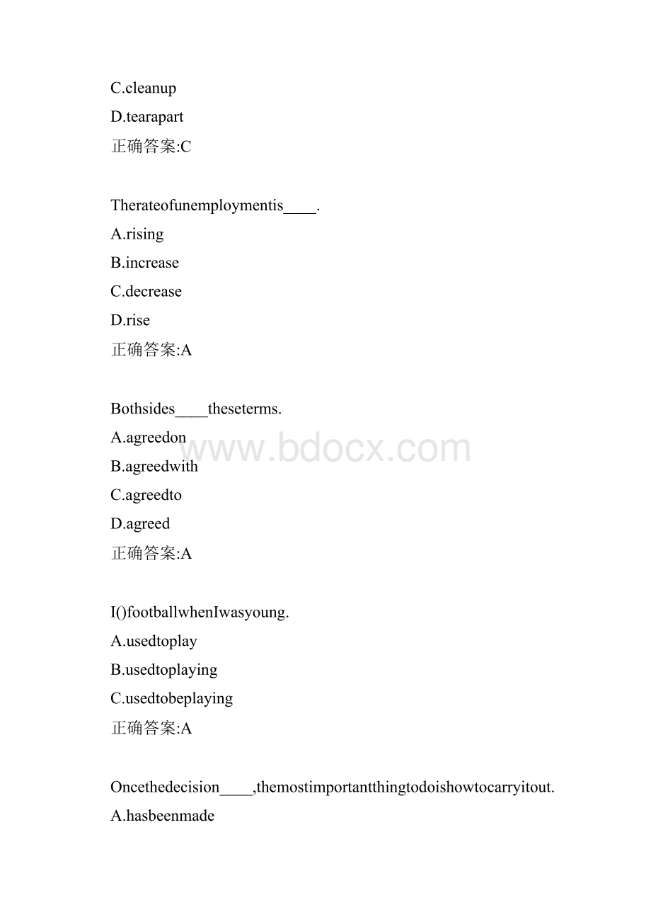 19春学期15031509160316091703《大学英语二》在线作业0005随机题.docx_第3页