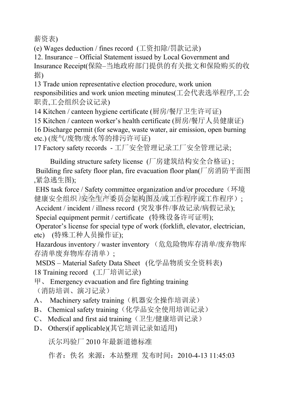 沃尔玛验厂资料.docx_第2页