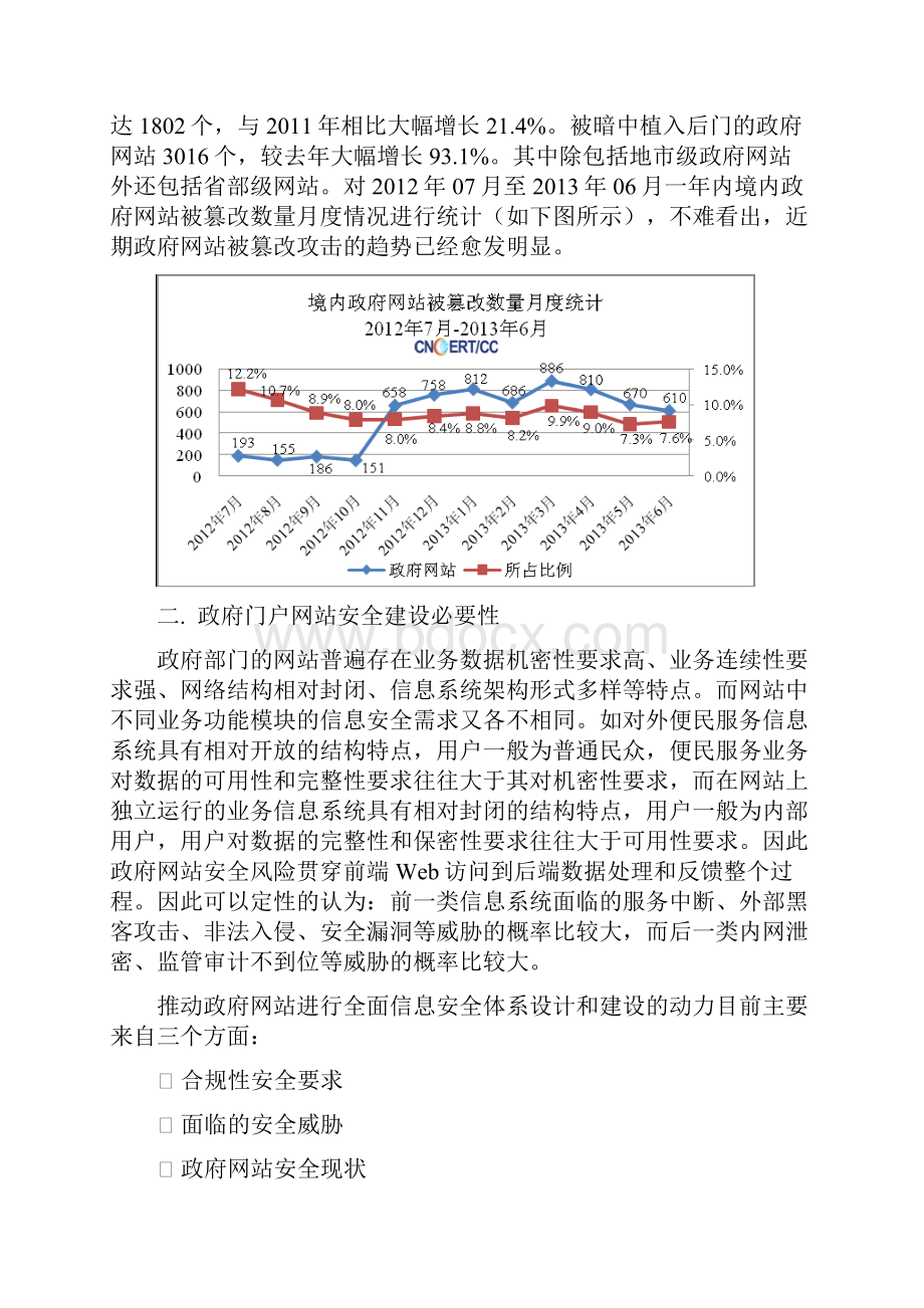 政府门户网站安全防护方案Word文档格式.docx_第2页