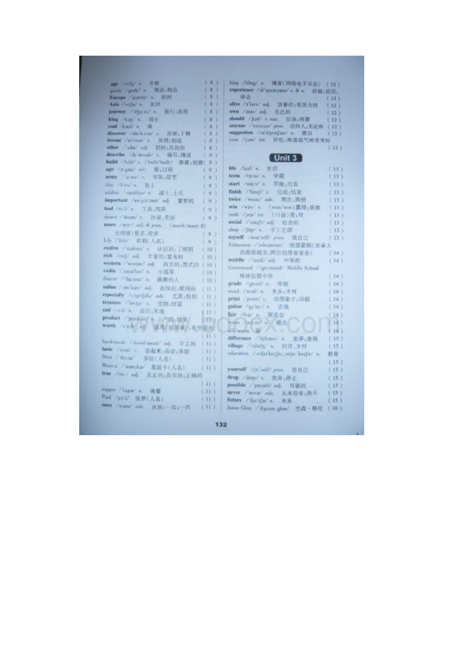 新版初中英语冀教版教材单词表和语法.docx_第2页