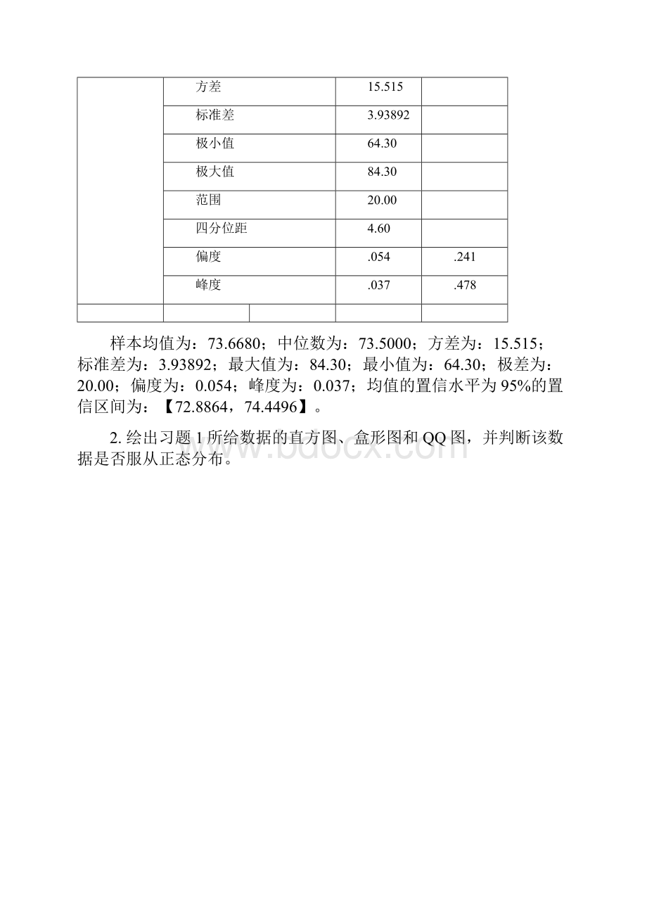 spss统计软件期末课程考试题.docx_第2页