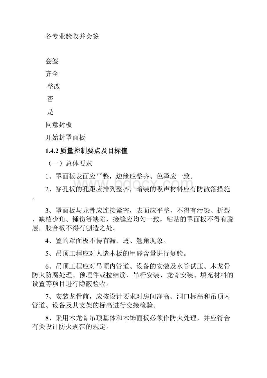 吊顶隔墙饰面板涂料工程施工质量流程及控制要点.docx_第2页