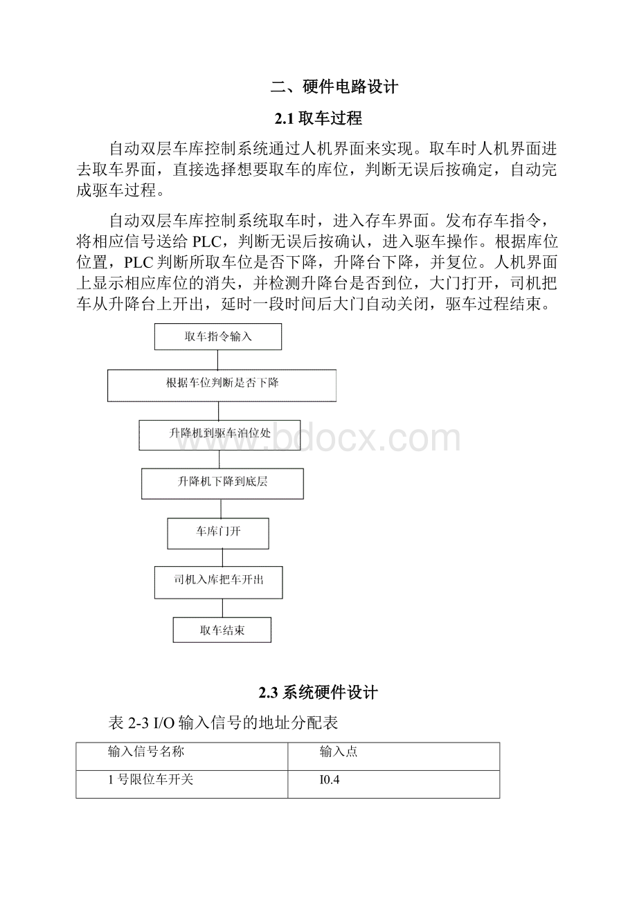 基于PLC的自动双层停车场控制Word下载.docx_第3页