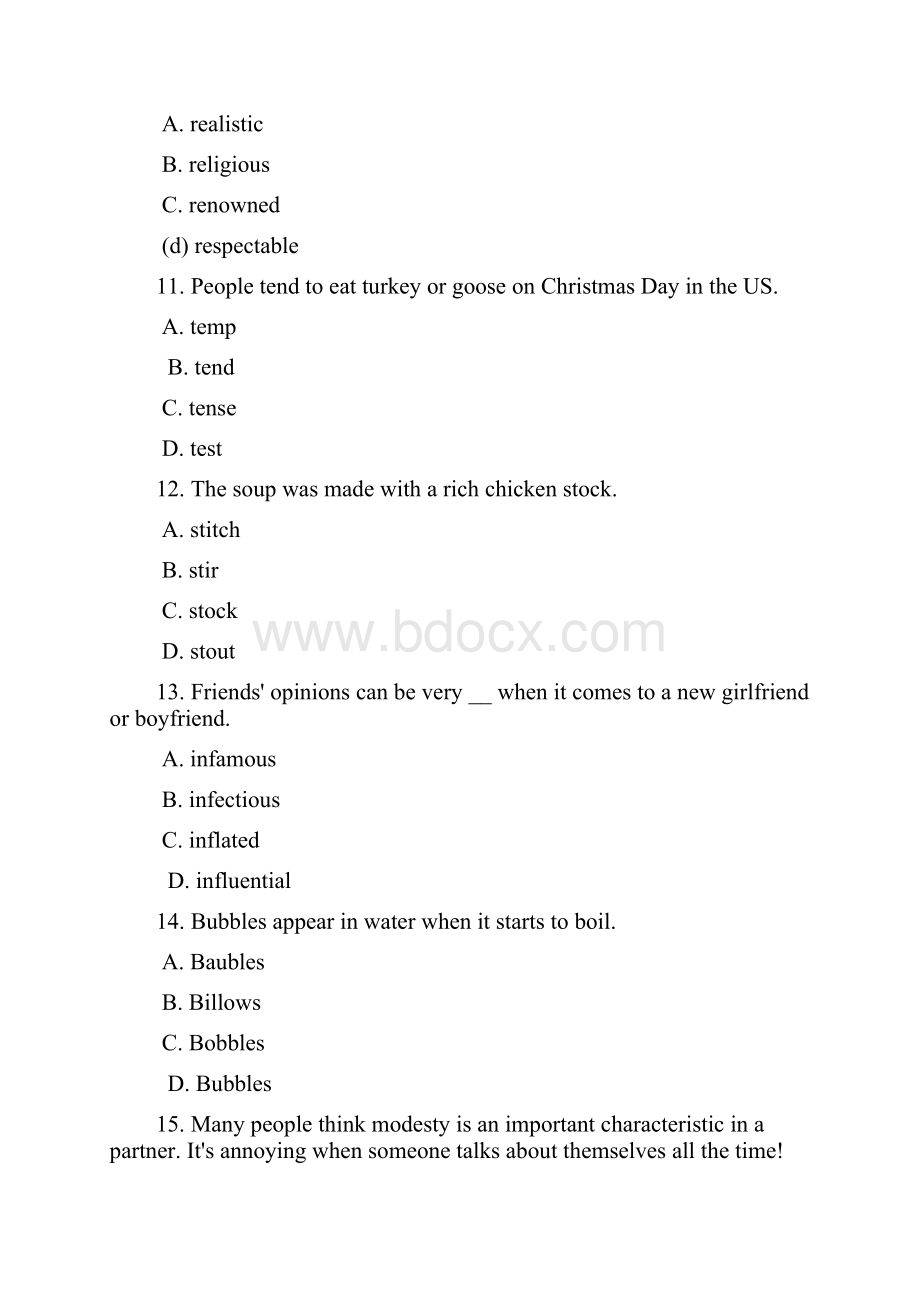 练习100题Vocabulary and Structure.docx_第3页