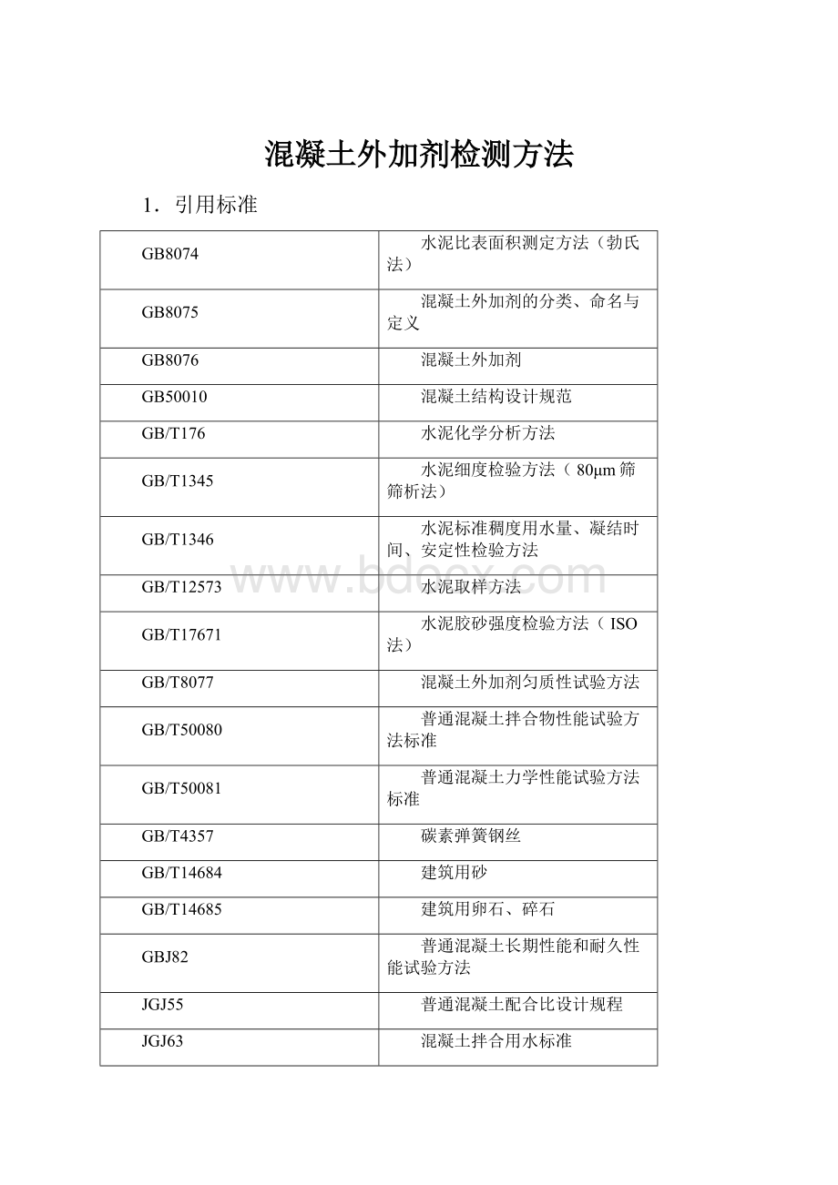 混凝土外加剂检测方法.docx