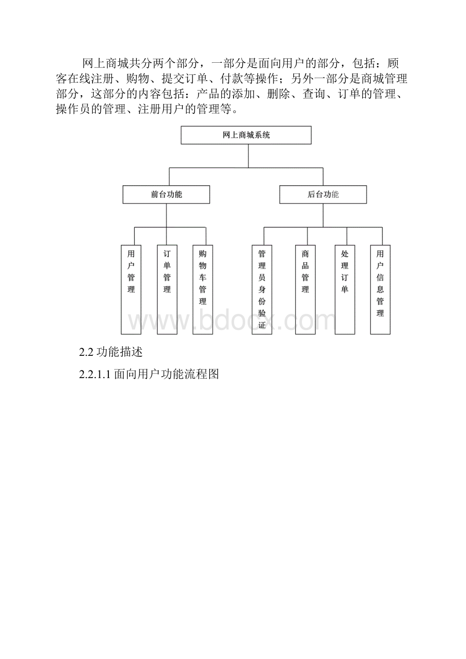 网上商城系统开发需求分析说明Word文档格式.docx_第2页