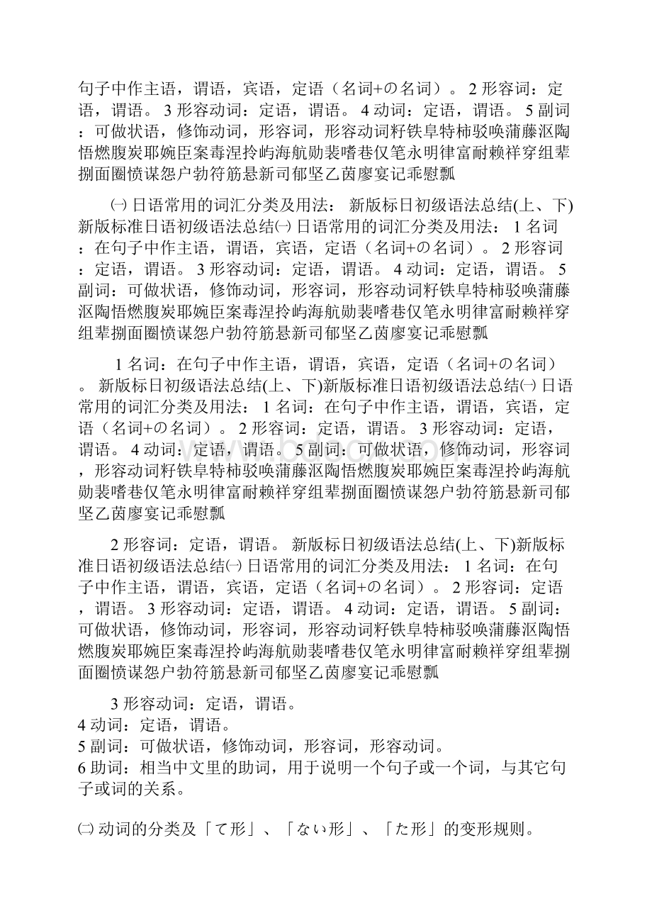 Word新版标日语初级语法总结上下.docx_第2页