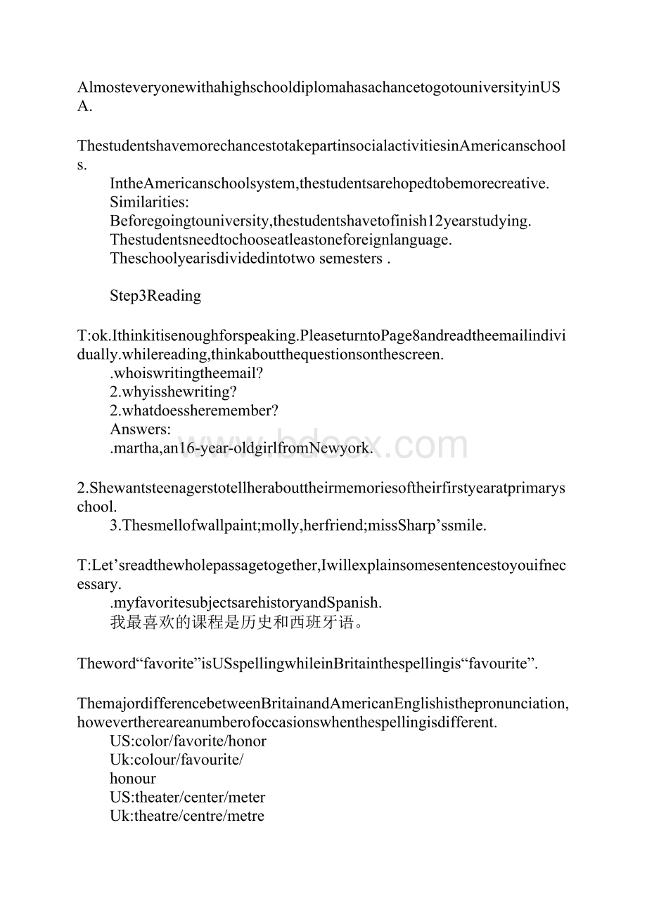 精品K12Module1 My First Day at Senior High上课学习上课学习教案Word格式文档下载.docx_第3页