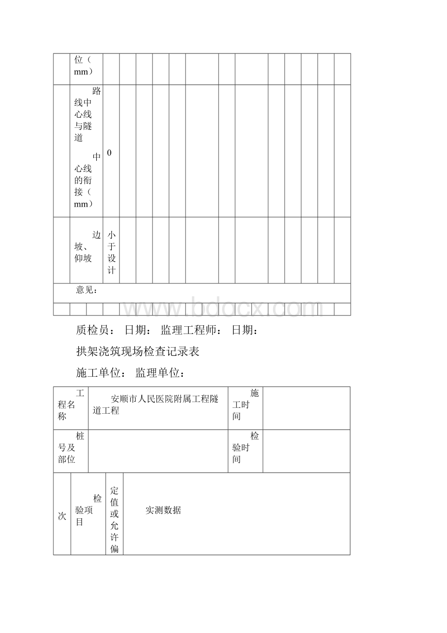 隧道质量检查记录表.docx_第2页