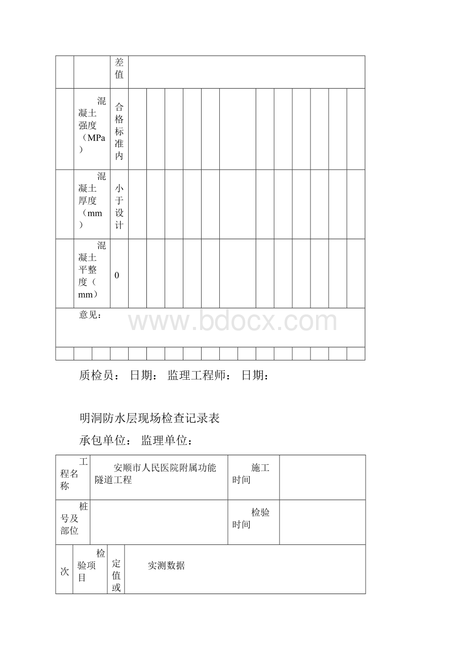 隧道质量检查记录表.docx_第3页