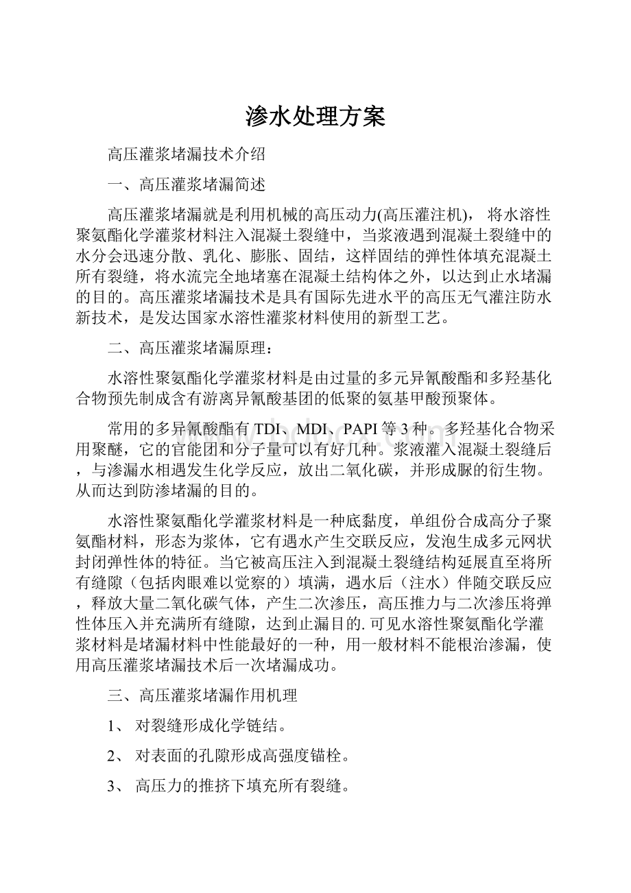 渗水处理方案Word文件下载.docx_第1页