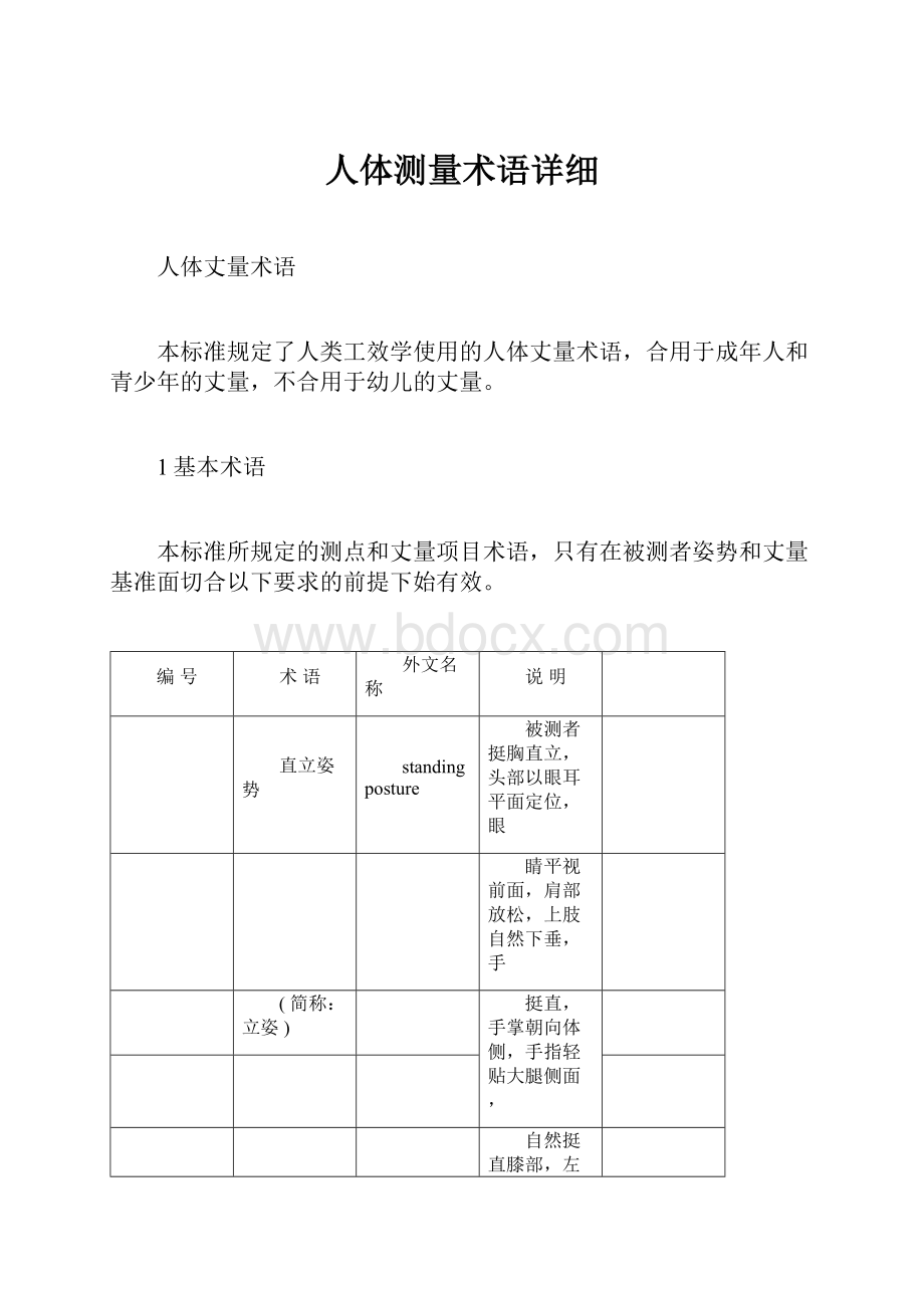 人体测量术语详细文档格式.docx