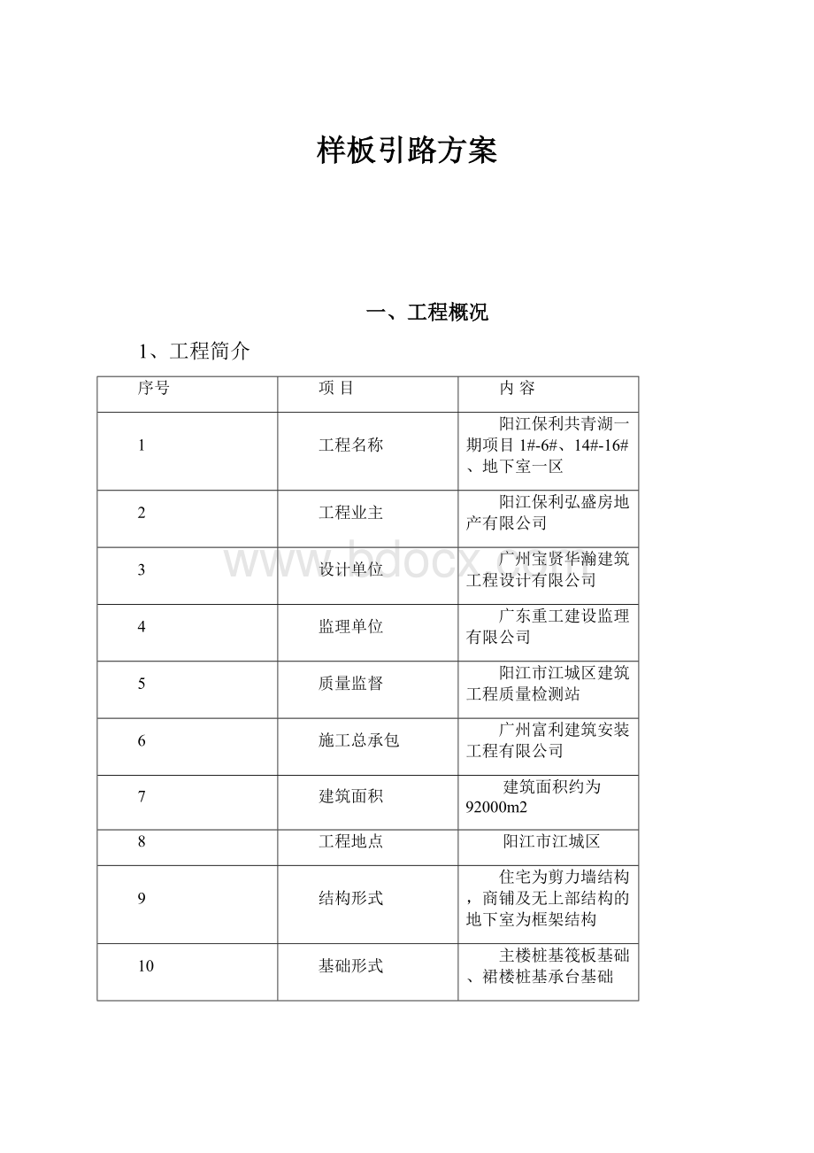 样板引路方案Word文档下载推荐.docx