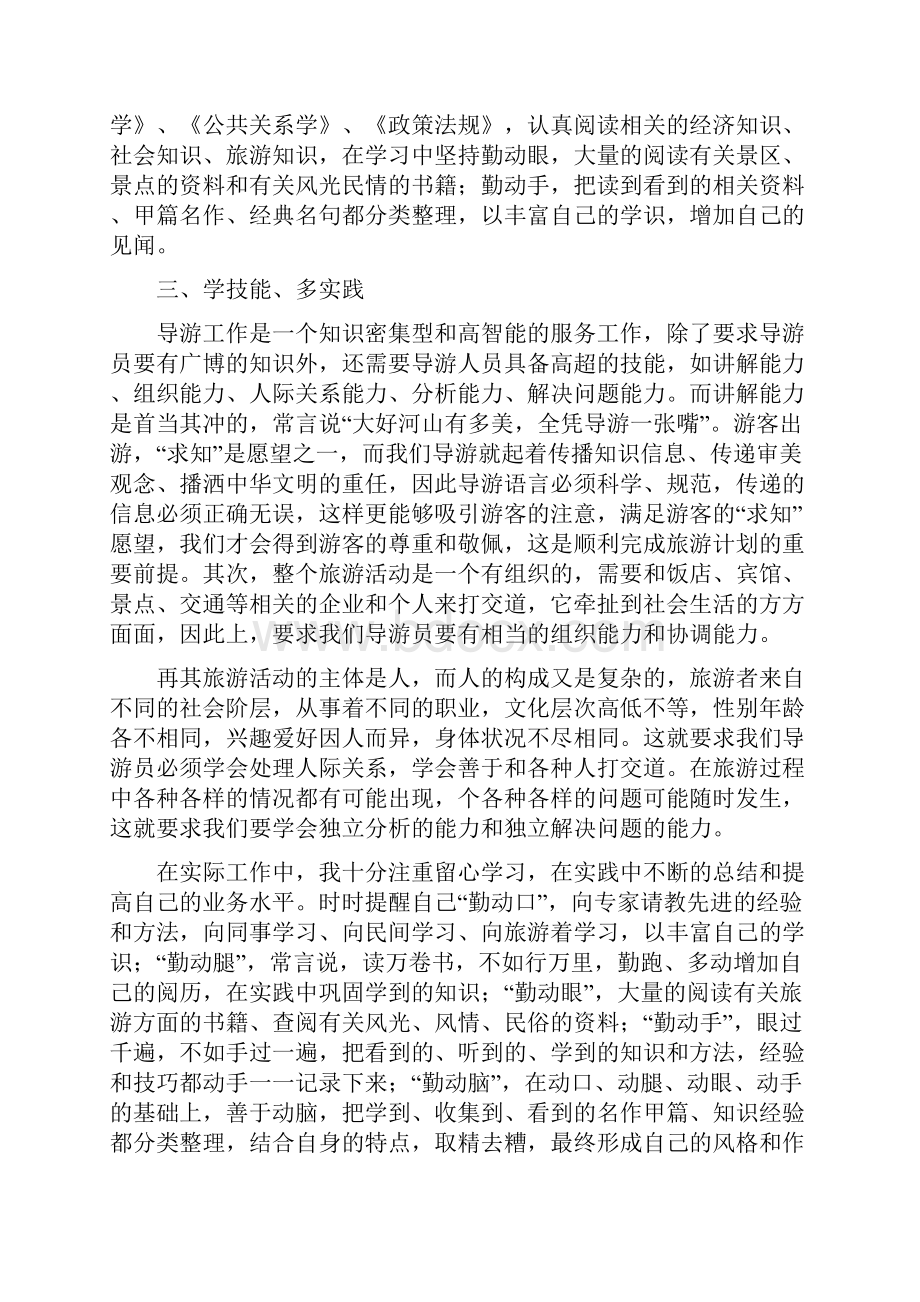 景区导游个人工作总结范文Word文件下载.docx_第2页