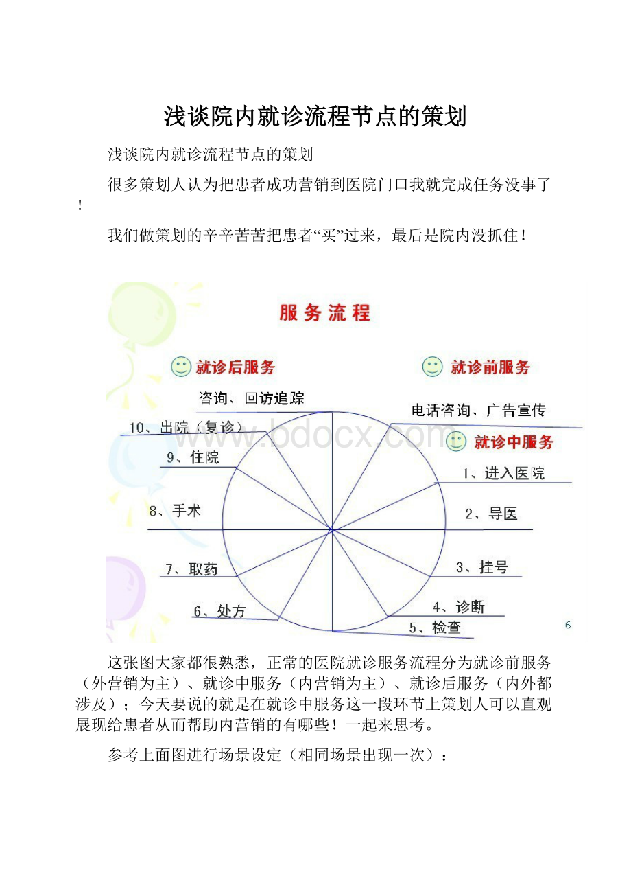 浅谈院内就诊流程节点的策划.docx