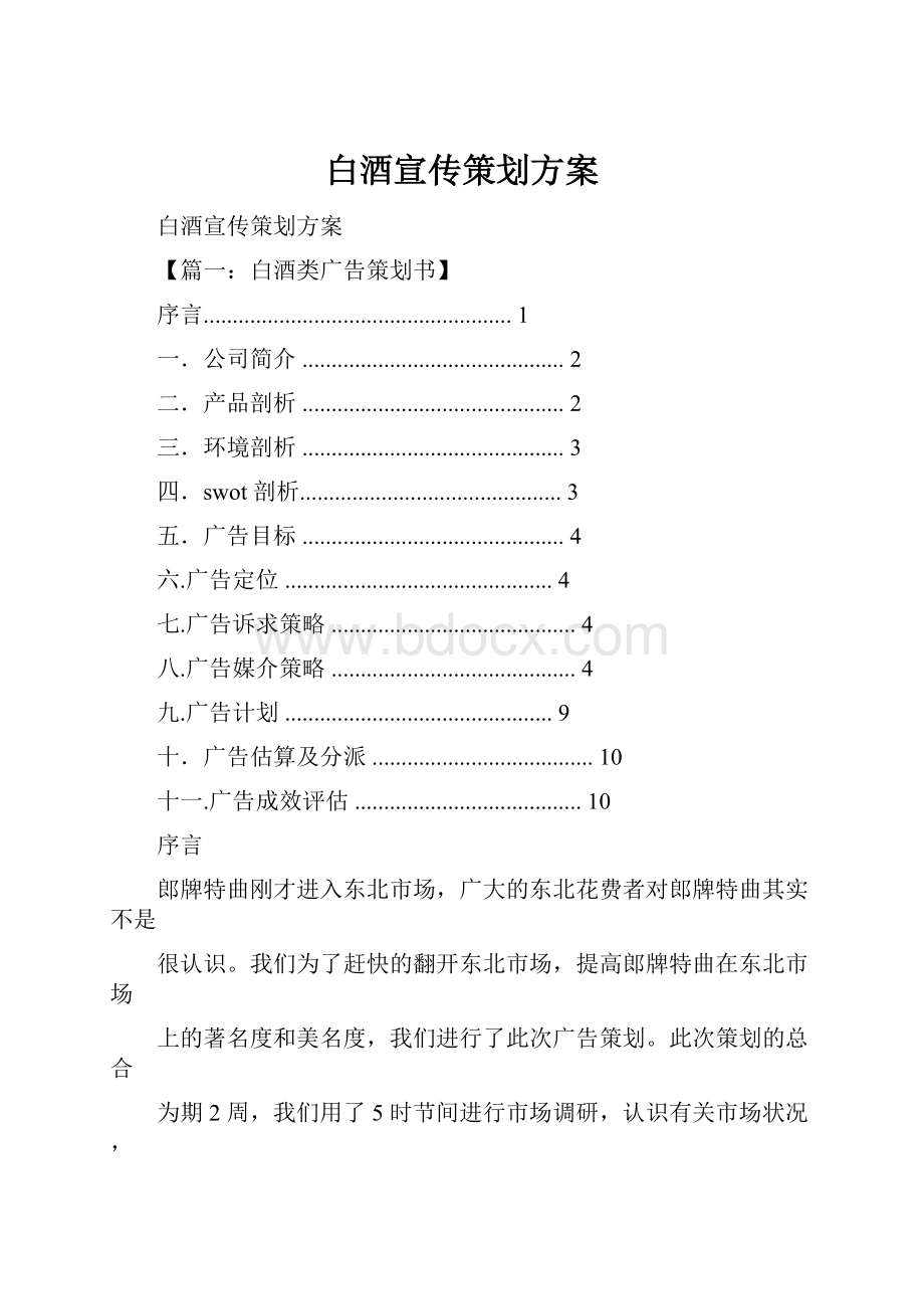 白酒宣传策划方案.docx