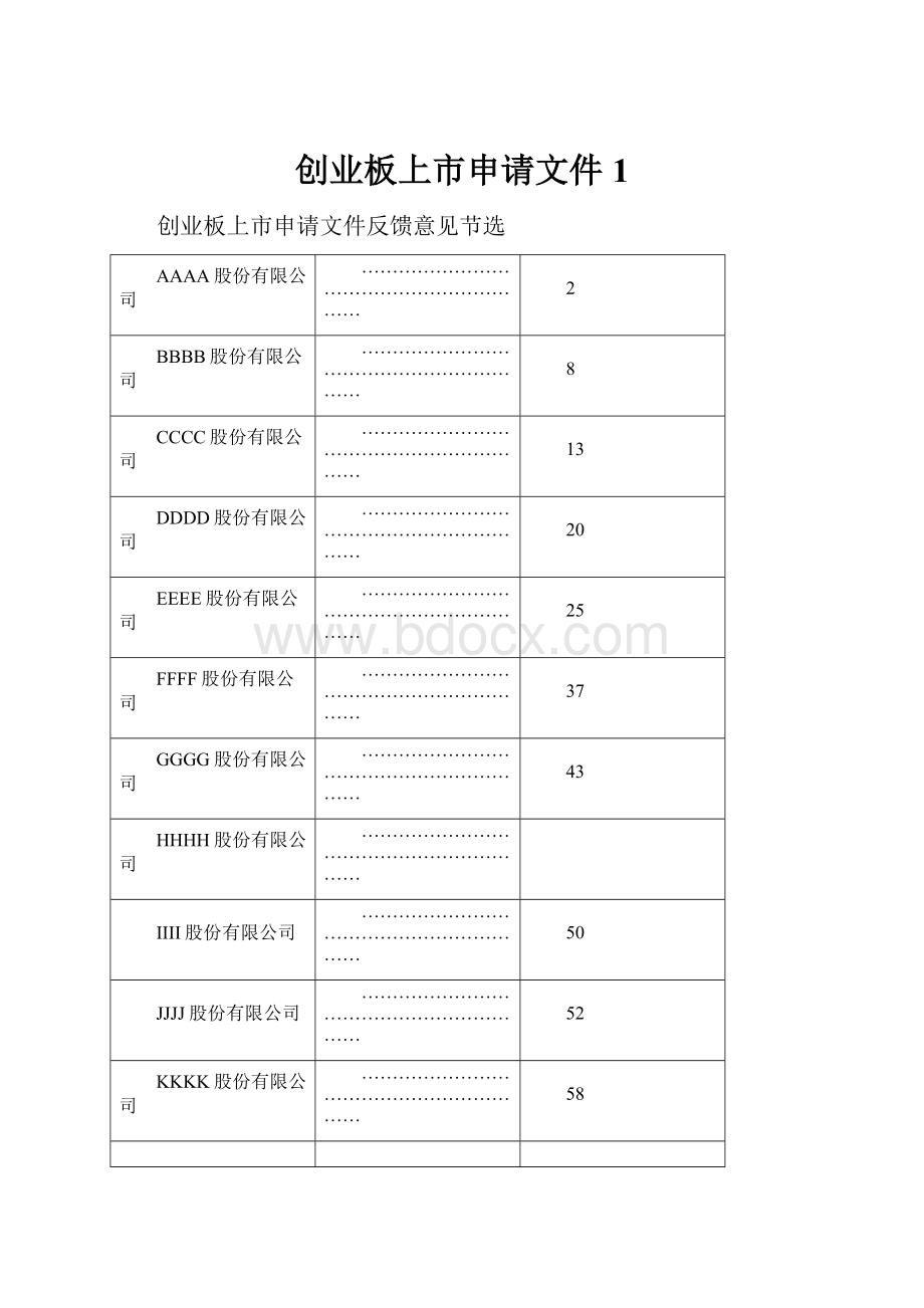 创业板上市申请文件1.docx