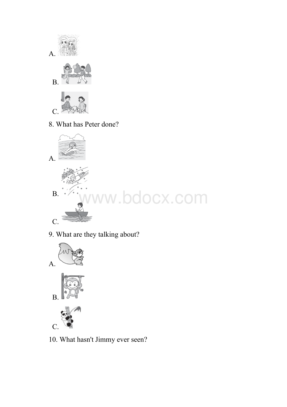 学年八年级第二学期英语期末模拟试题一Word格式文档下载.docx_第2页