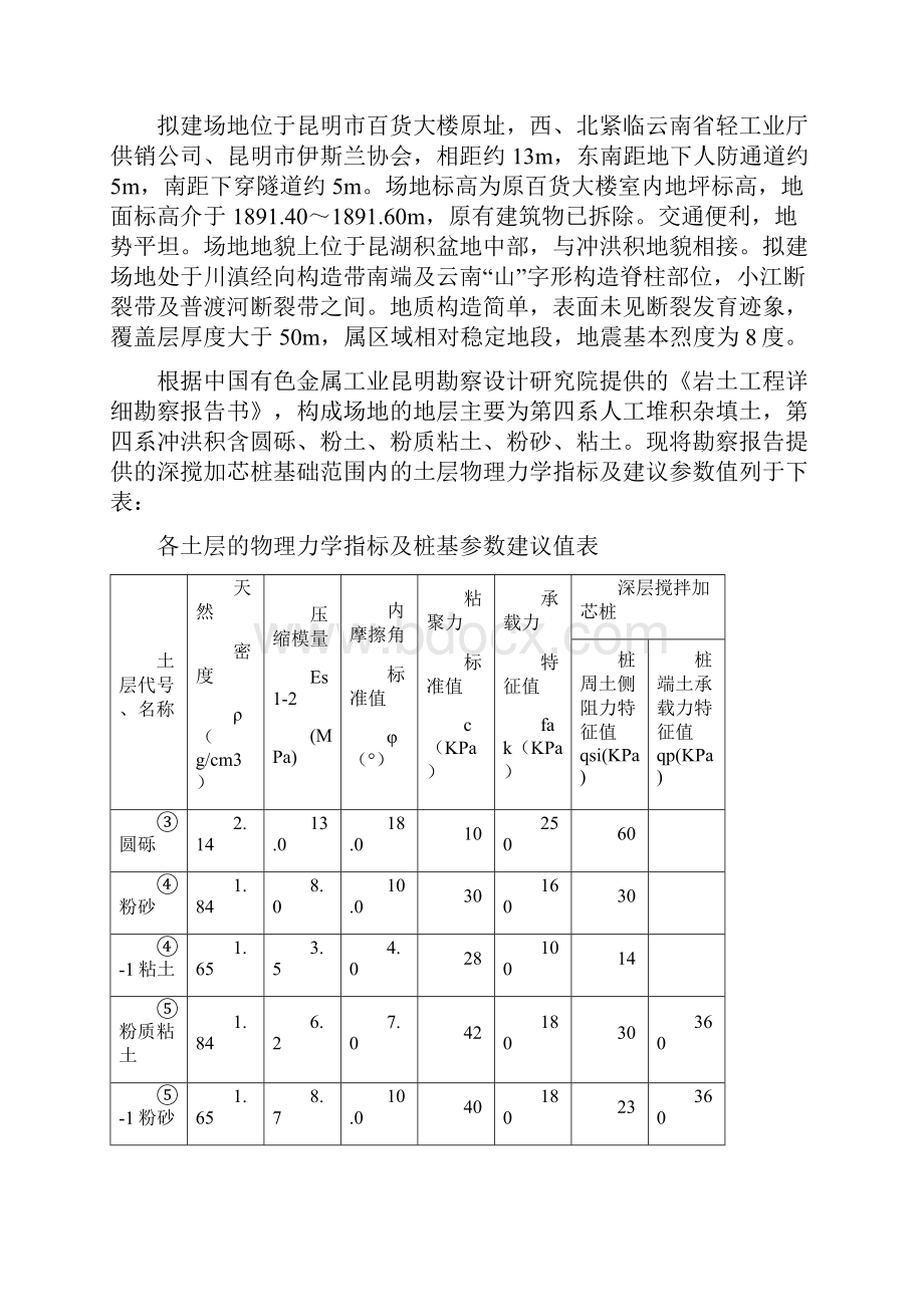 深搅加芯桩工程Word格式.docx_第2页