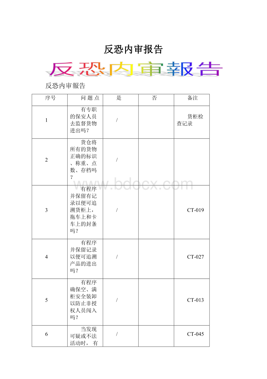 反恐内审报告.docx