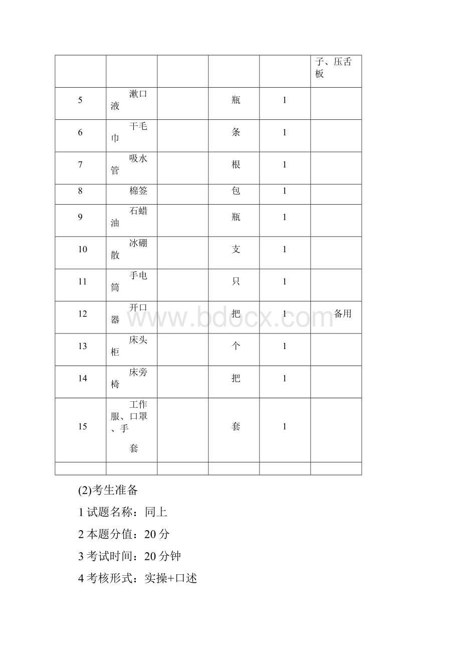 中级养老实操内容及设备教学内容Word格式文档下载.docx_第2页