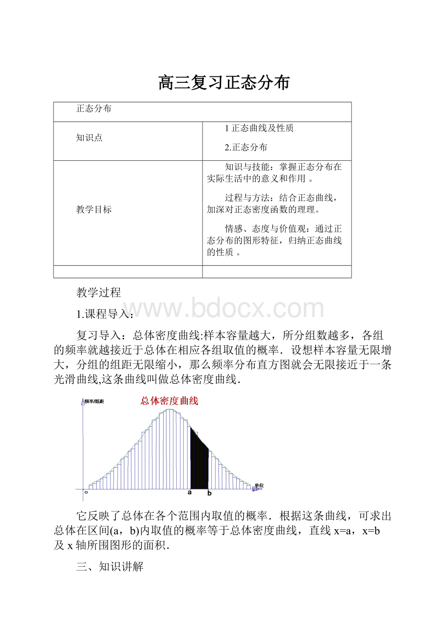 高三复习正态分布Word下载.docx_第1页