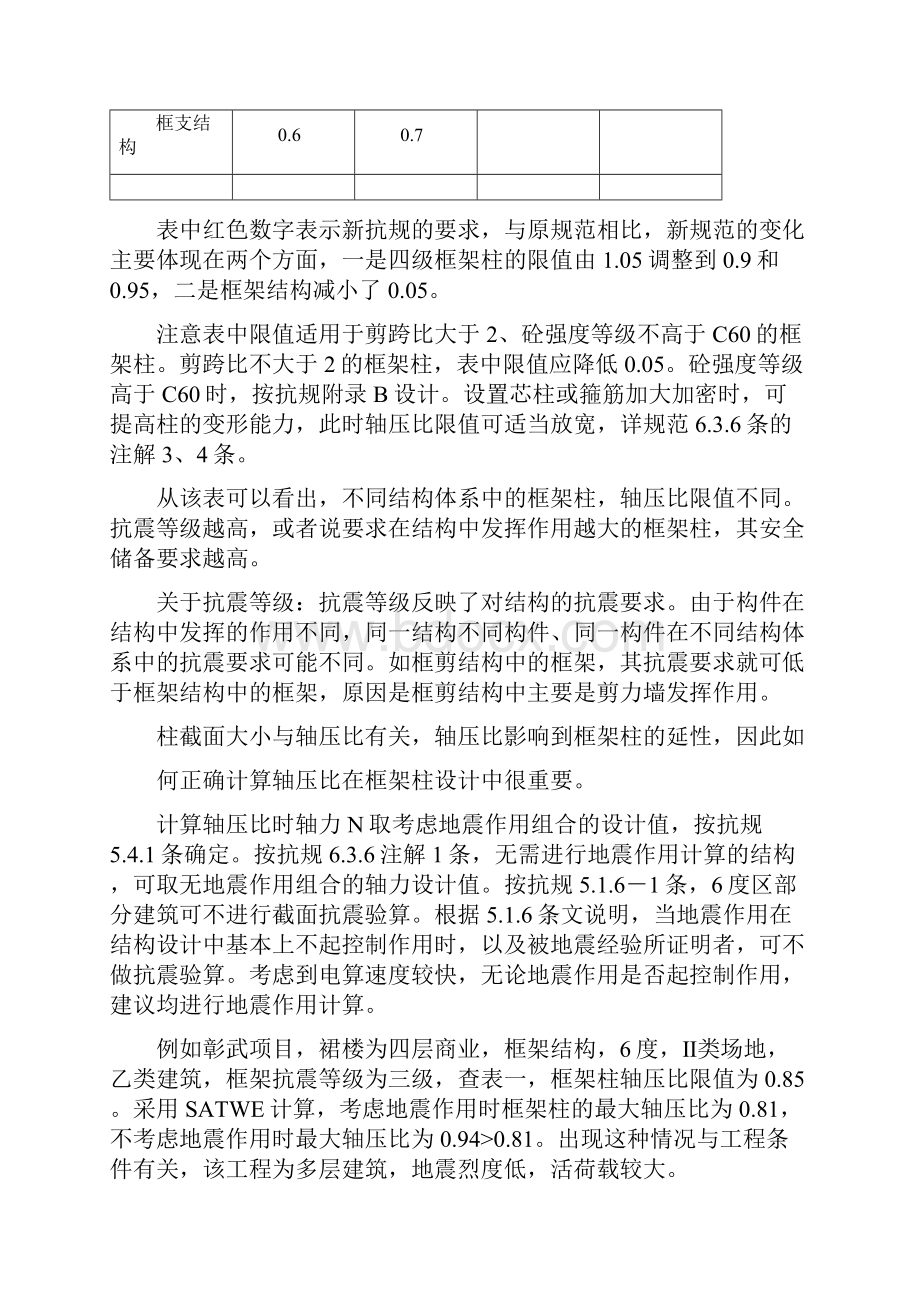 框架柱及剪力墙结构设计总结.docx_第3页