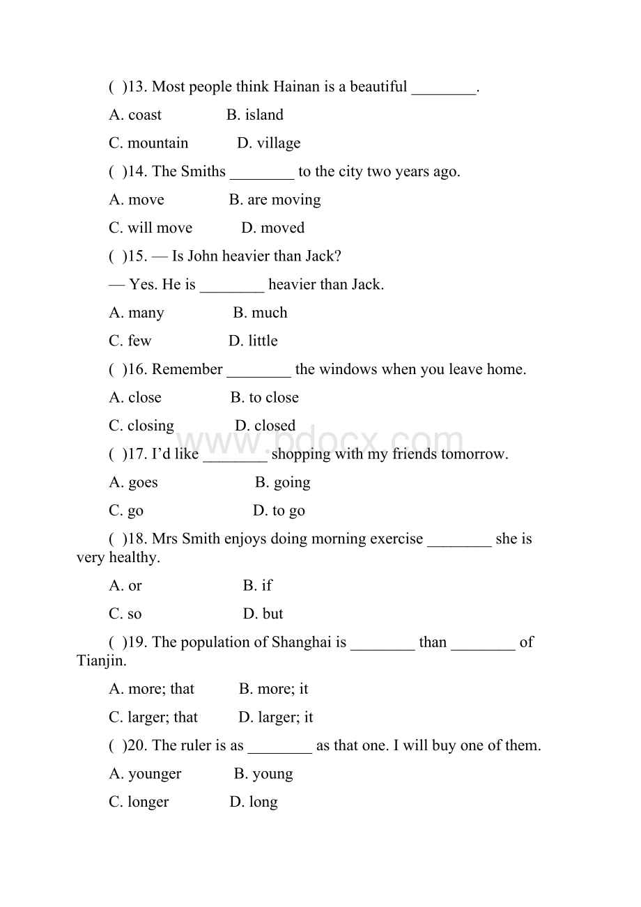 学年最新外研版八年级英语上册Module2单元同步测试题及答案精编试题.docx_第2页