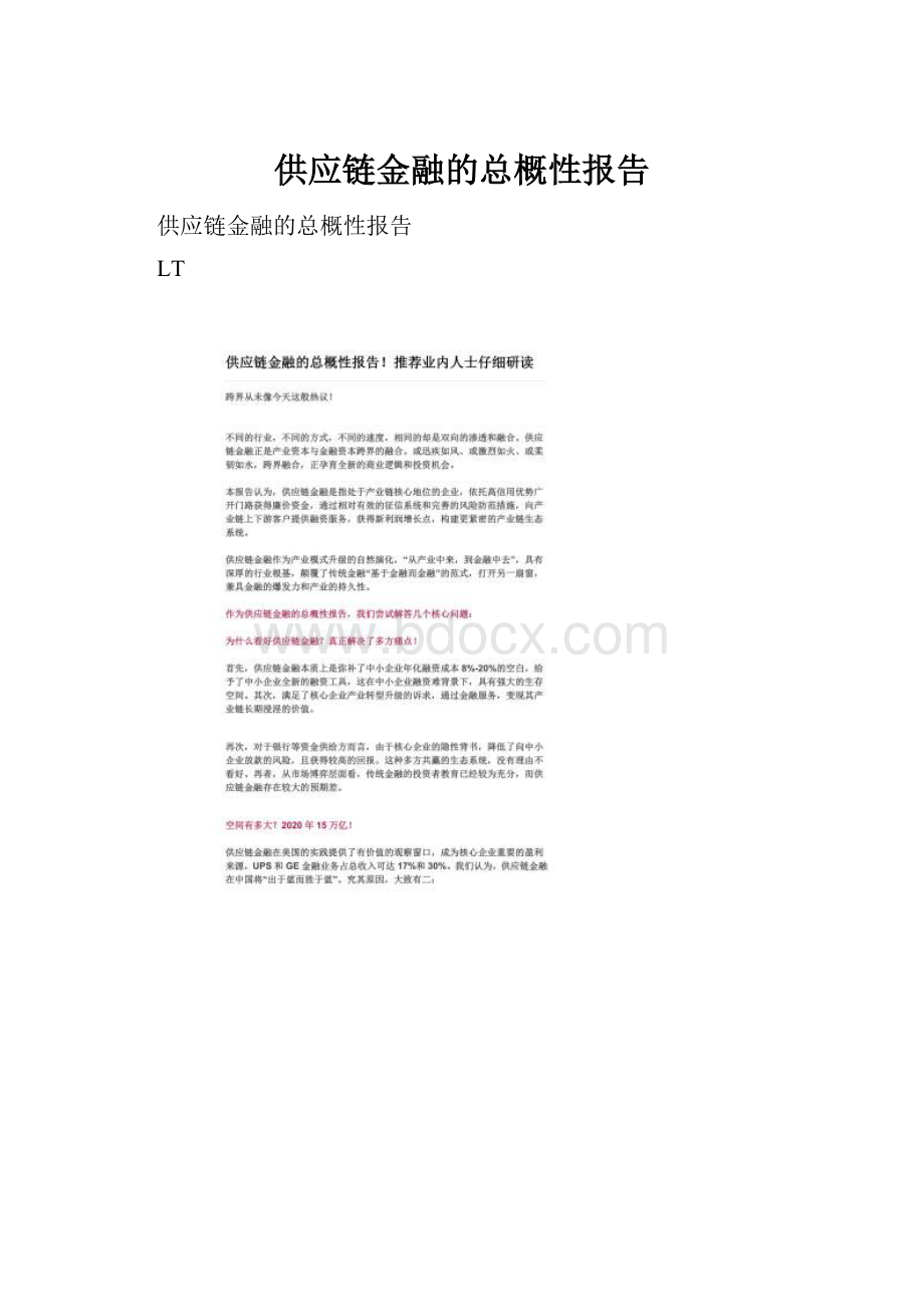 供应链金融的总概性报告Word文件下载.docx_第1页