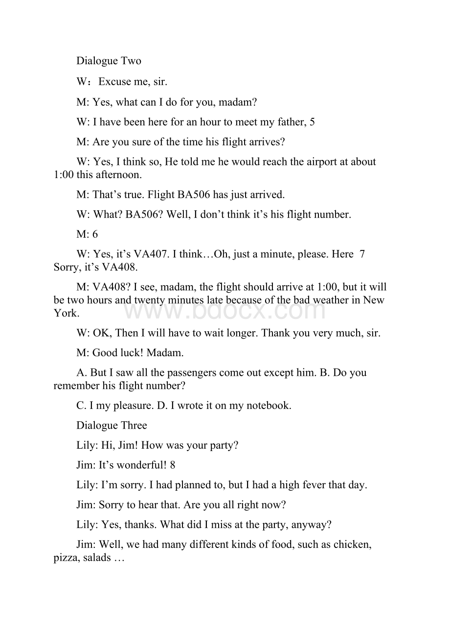 成人高等教育本科生学士学位英语水平考试模拟卷Word下载.docx_第2页