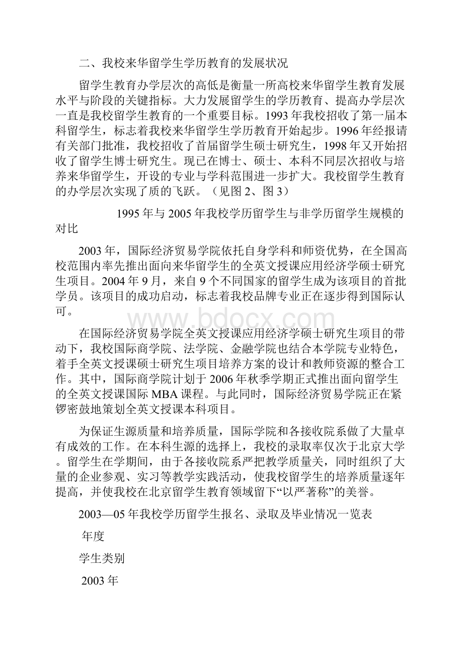 对外经济贸易大学来华留学生教育工作报告汇编.docx_第3页