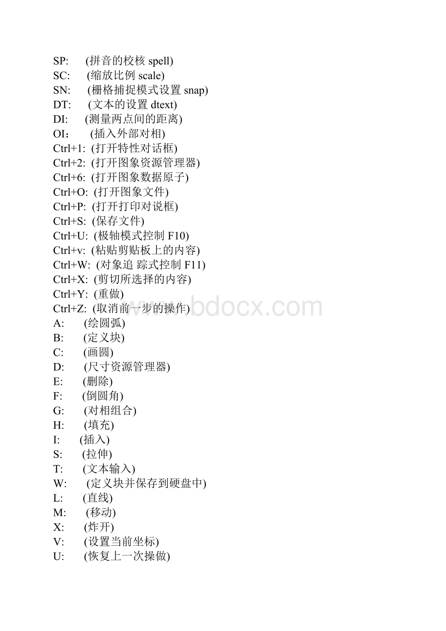 绘图软件快捷键大全CAD.docx_第2页