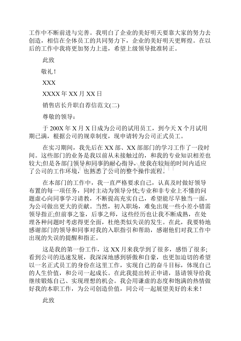 销售店长升职自荐信怎么写docWord文档格式.docx_第2页