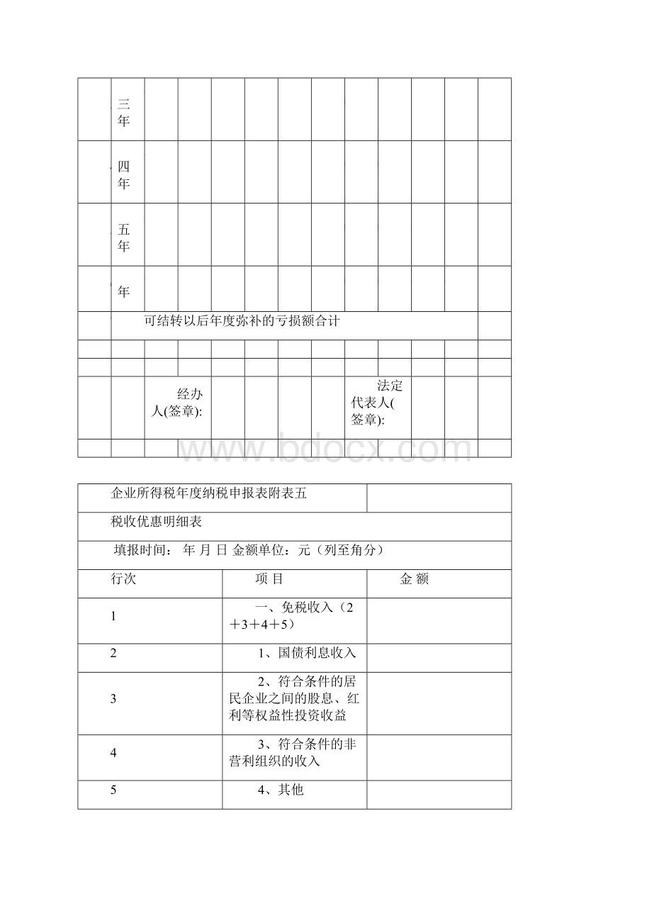 企业所得税纳税申报表附表5.docx_第2页