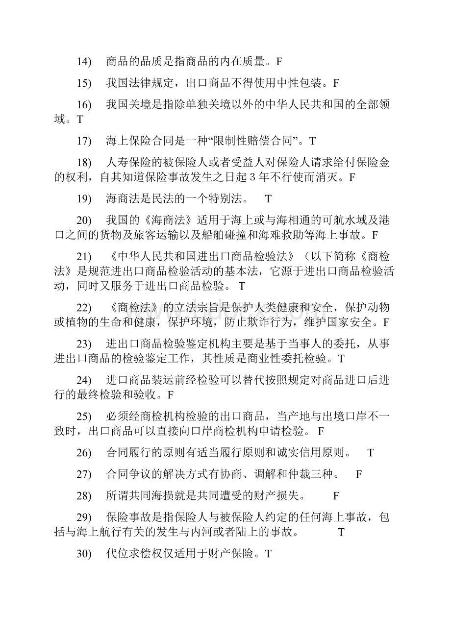 全国进出口商品检验鉴定资格考试复习题《基础知识》.docx_第2页