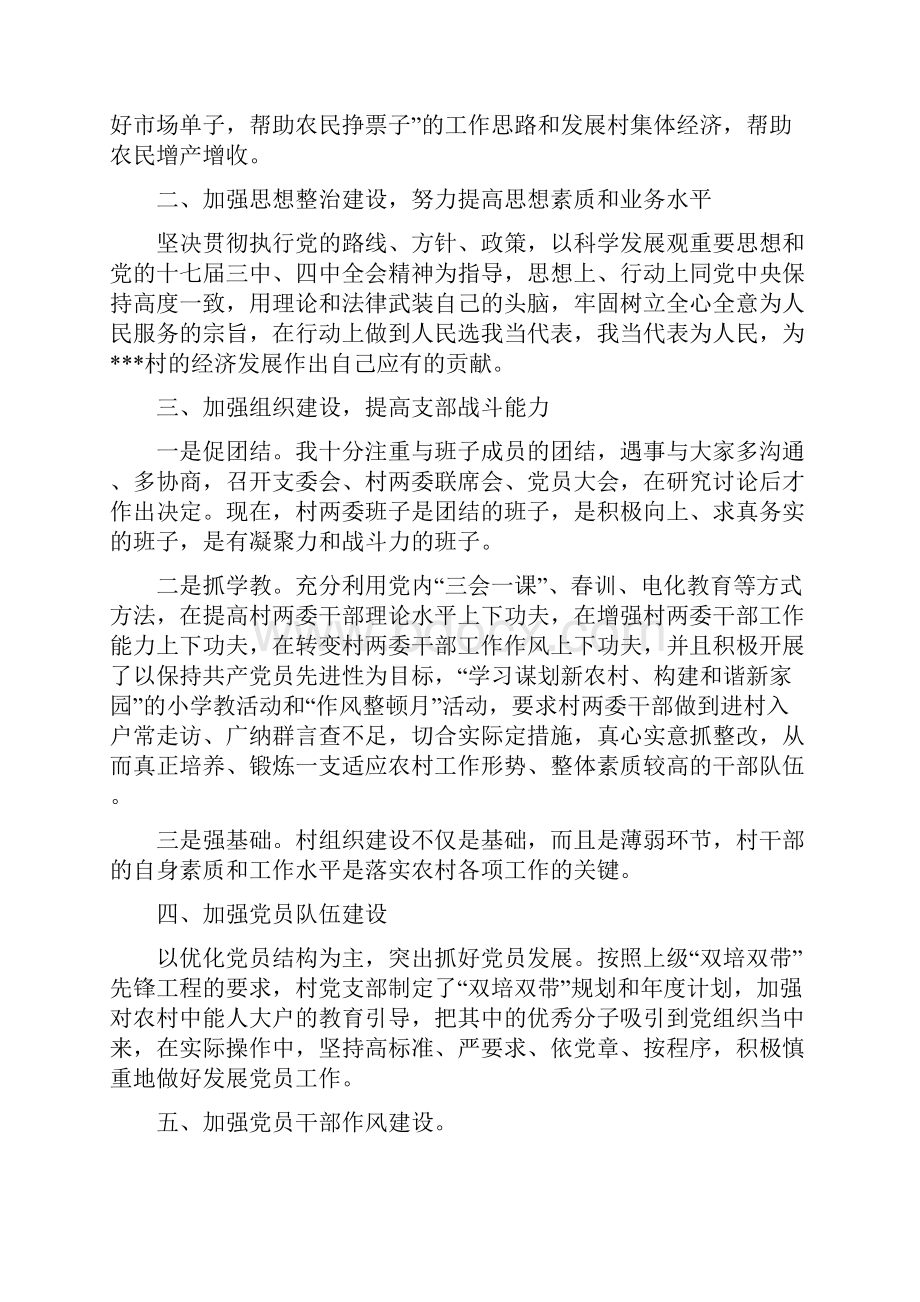 村党支部书记履行基层党建工作责任述职报告.docx_第2页