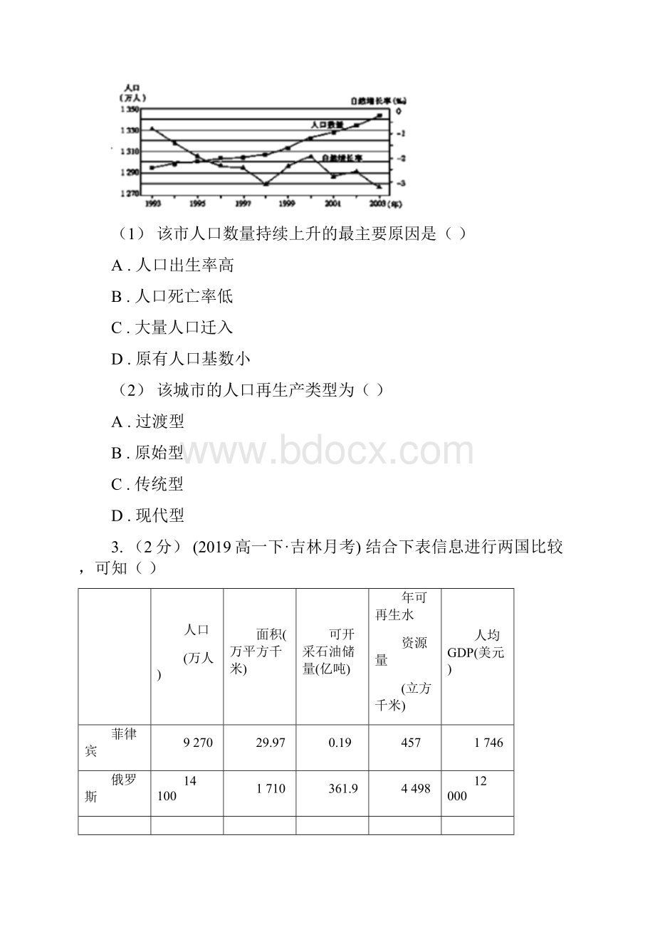 广东省版高一下学期期末考试地理试题C卷Word文档下载推荐.docx_第2页