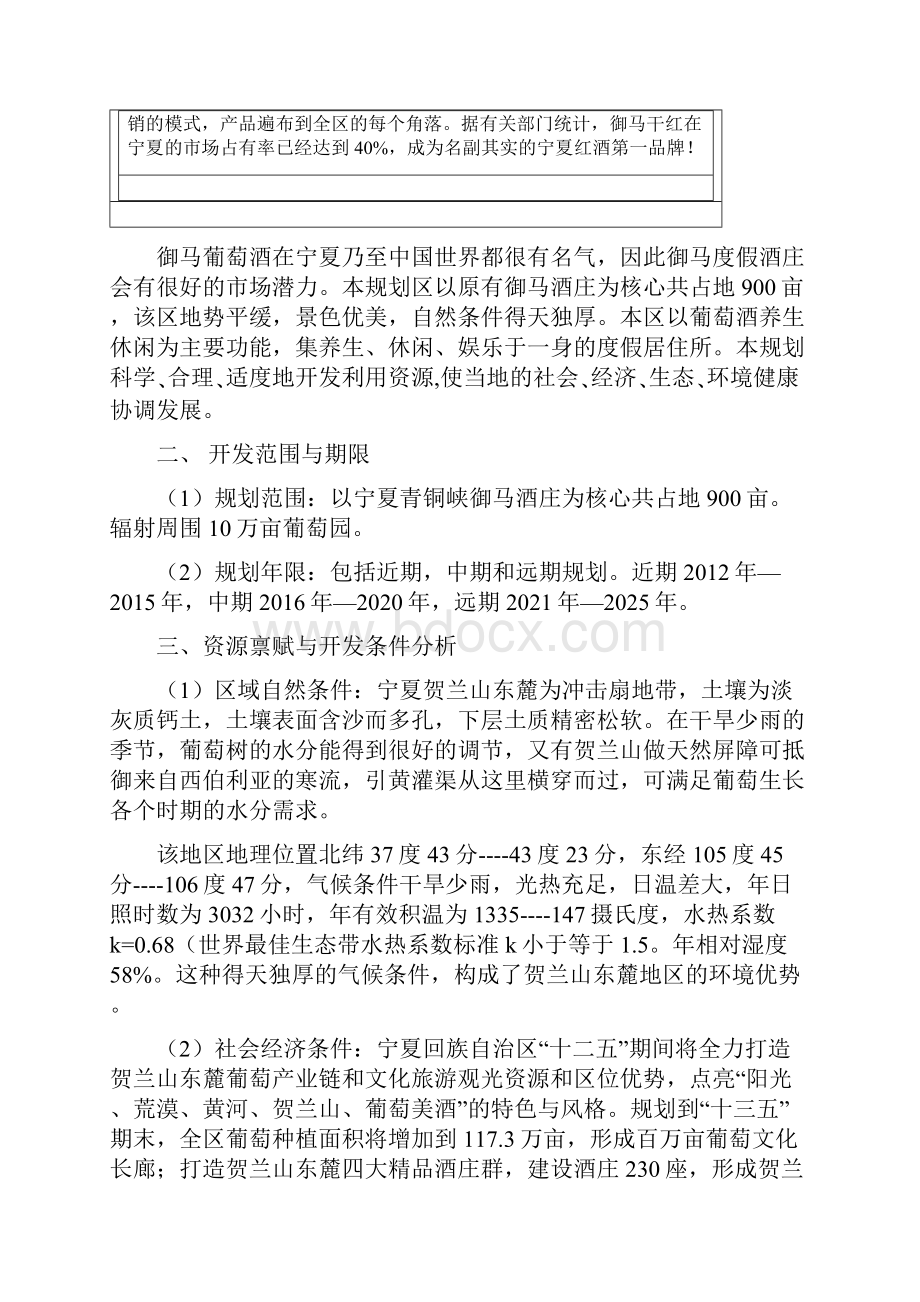 御马度假酒庄旅游开发规划书学习资料Word文件下载.docx_第2页