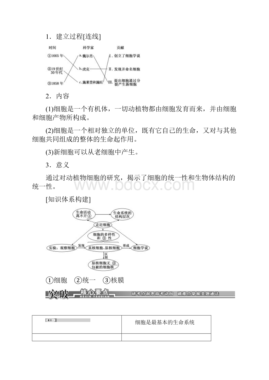 高三一轮复习必修一 第一章 走近细胞.docx_第3页