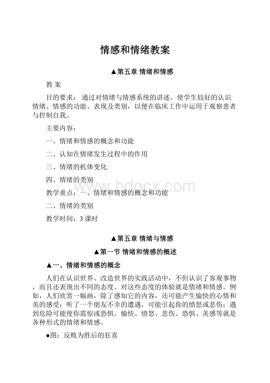 情感和情绪教案Word文档下载推荐.docx_第1页