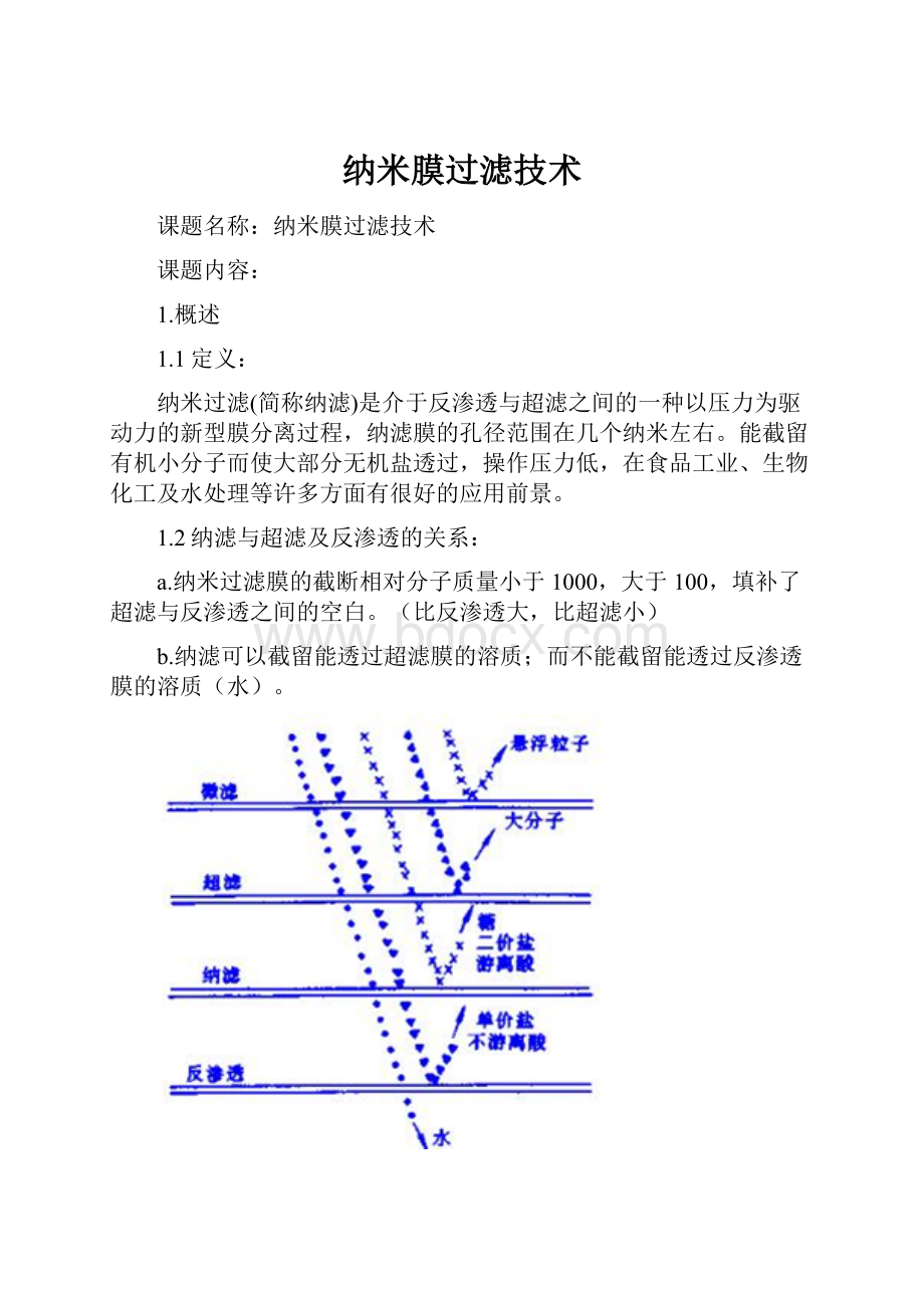 纳米膜过滤技术.docx_第1页