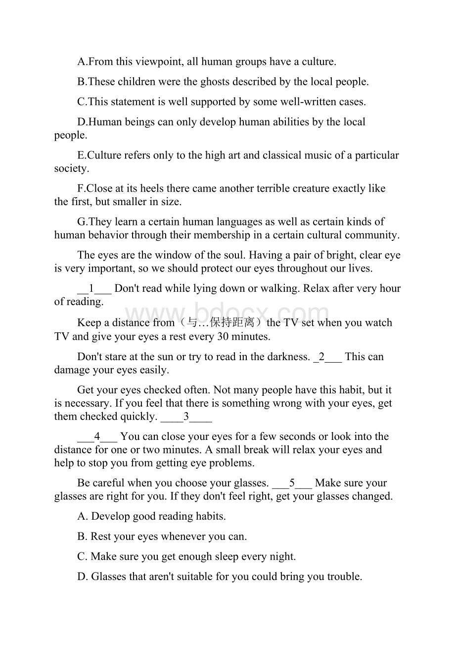 外研版高一下七选五和语法填空含答案解析文档格式.docx_第3页