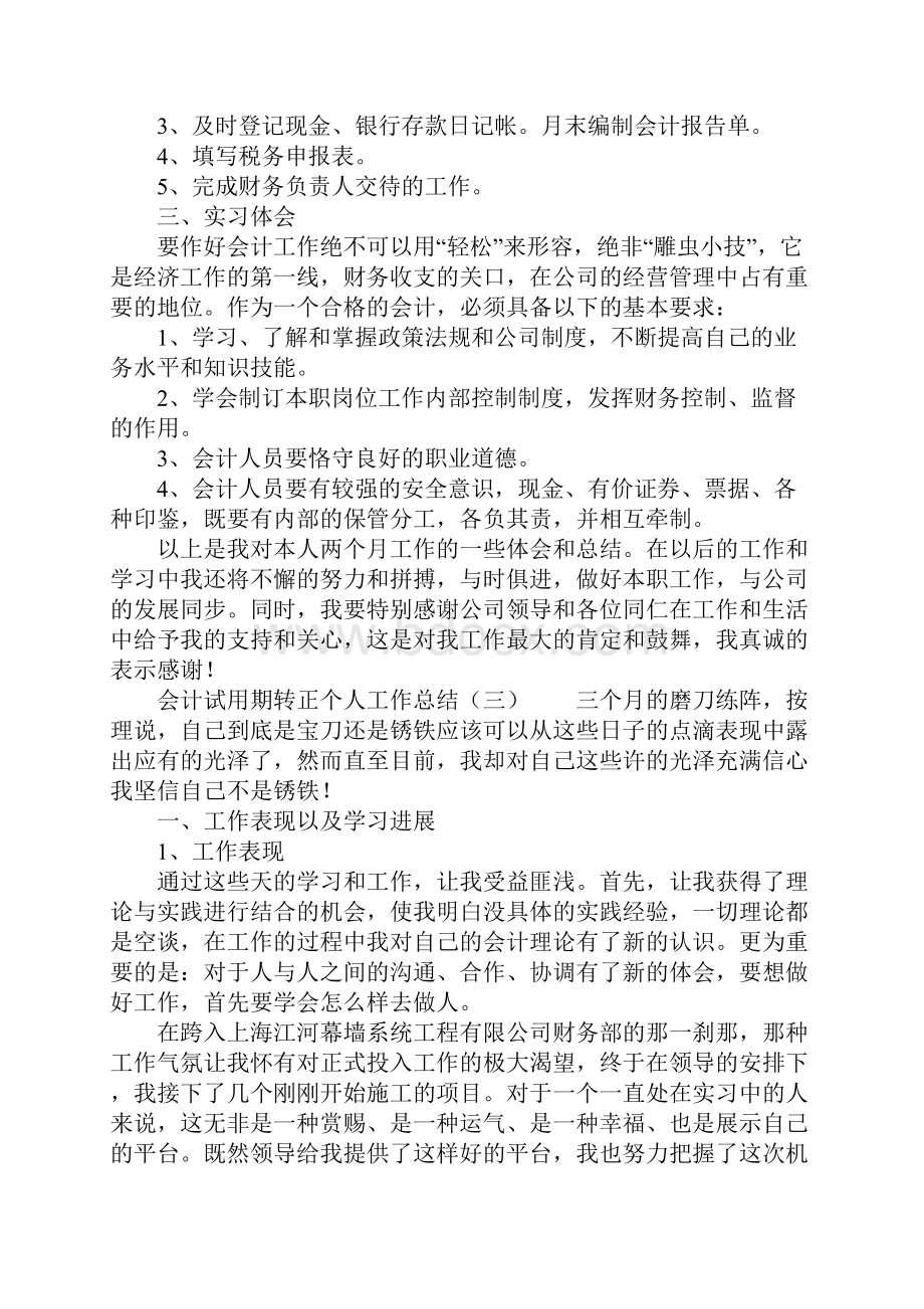 会计试用期转正个人工作总结.docx_第3页